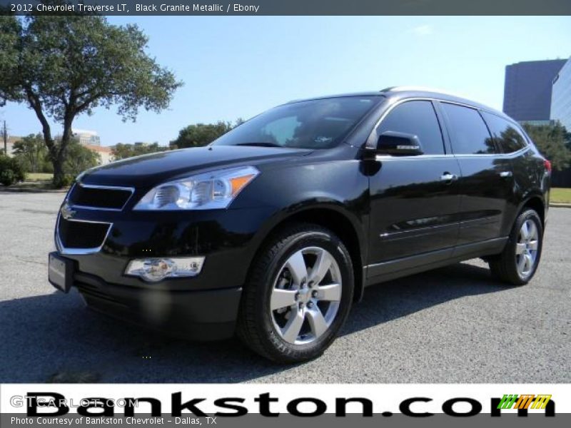 Black Granite Metallic / Ebony 2012 Chevrolet Traverse LT