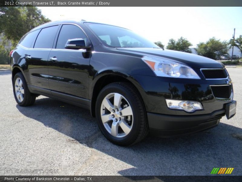 Black Granite Metallic / Ebony 2012 Chevrolet Traverse LT