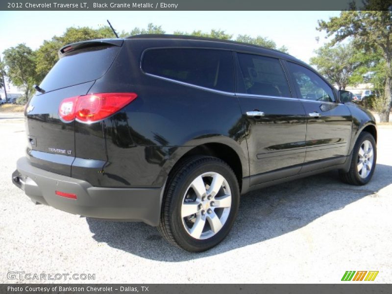 Black Granite Metallic / Ebony 2012 Chevrolet Traverse LT