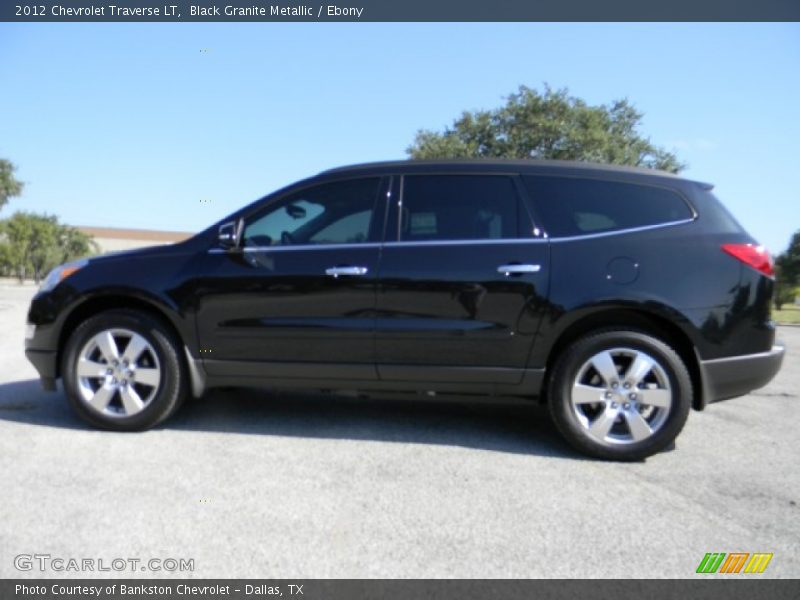 Black Granite Metallic / Ebony 2012 Chevrolet Traverse LT