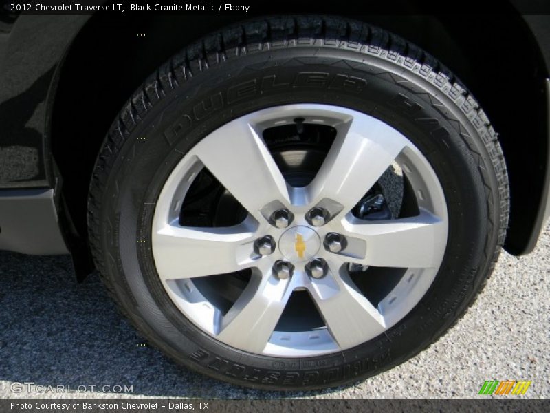 Black Granite Metallic / Ebony 2012 Chevrolet Traverse LT