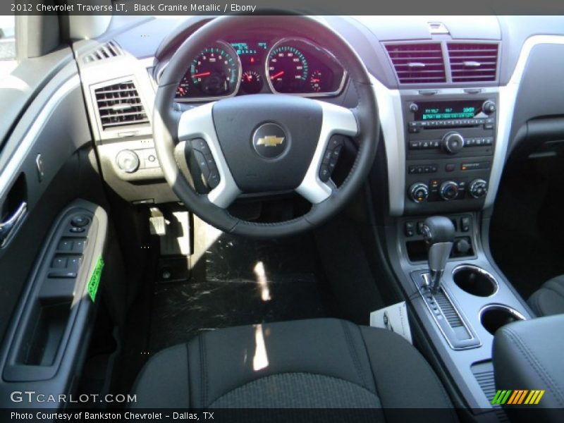 Black Granite Metallic / Ebony 2012 Chevrolet Traverse LT