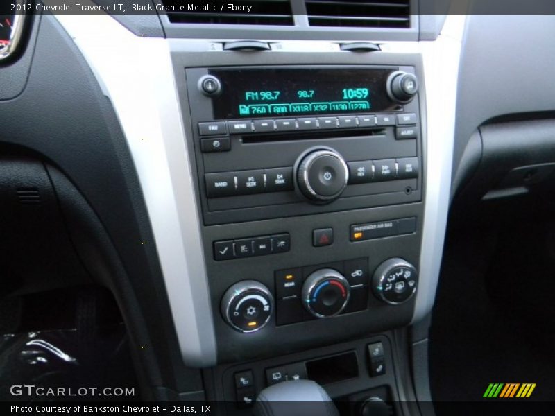 Black Granite Metallic / Ebony 2012 Chevrolet Traverse LT