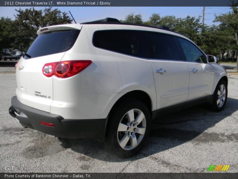 White Diamond Tricoat / Ebony 2012 Chevrolet Traverse LT