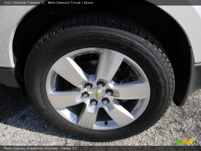 White Diamond Tricoat / Ebony 2012 Chevrolet Traverse LT
