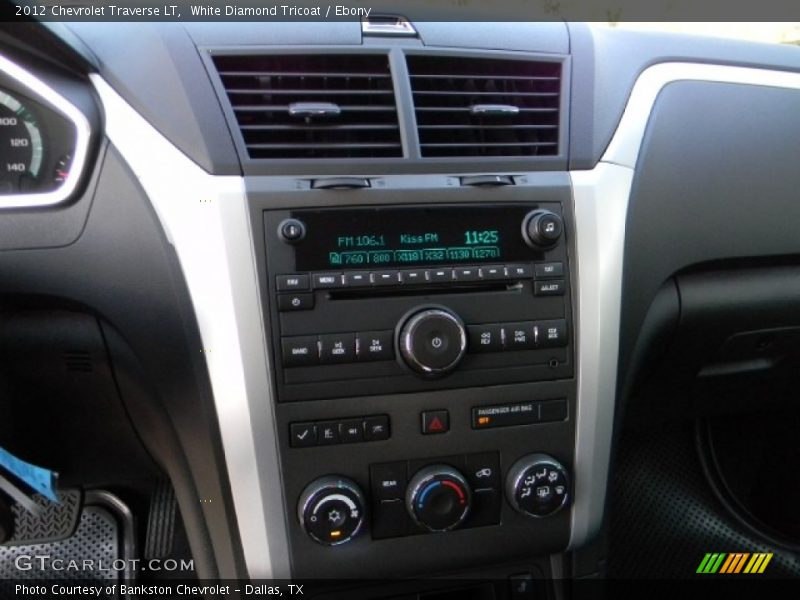 White Diamond Tricoat / Ebony 2012 Chevrolet Traverse LT