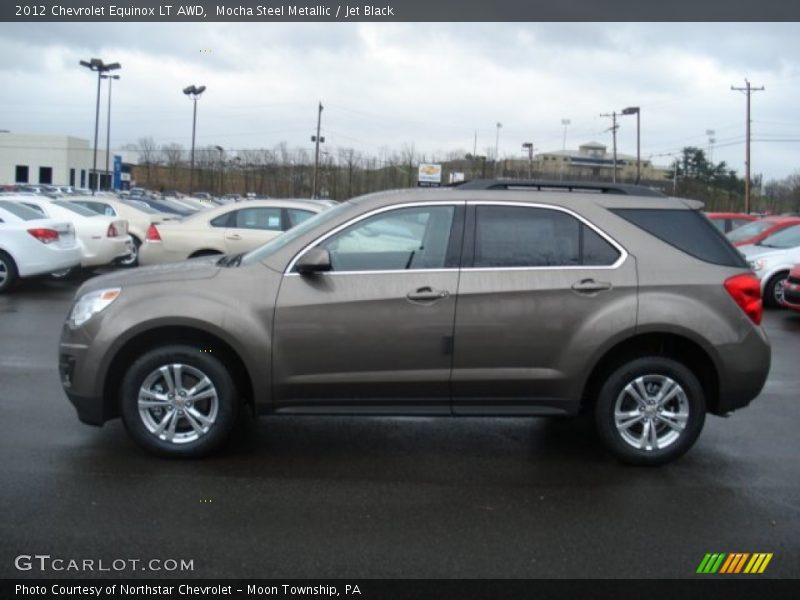 Mocha Steel Metallic / Jet Black 2012 Chevrolet Equinox LT AWD