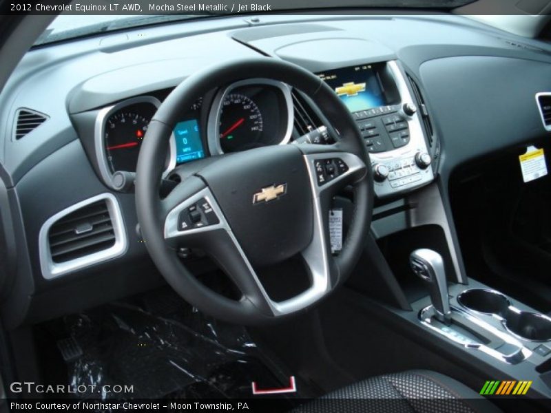 Mocha Steel Metallic / Jet Black 2012 Chevrolet Equinox LT AWD