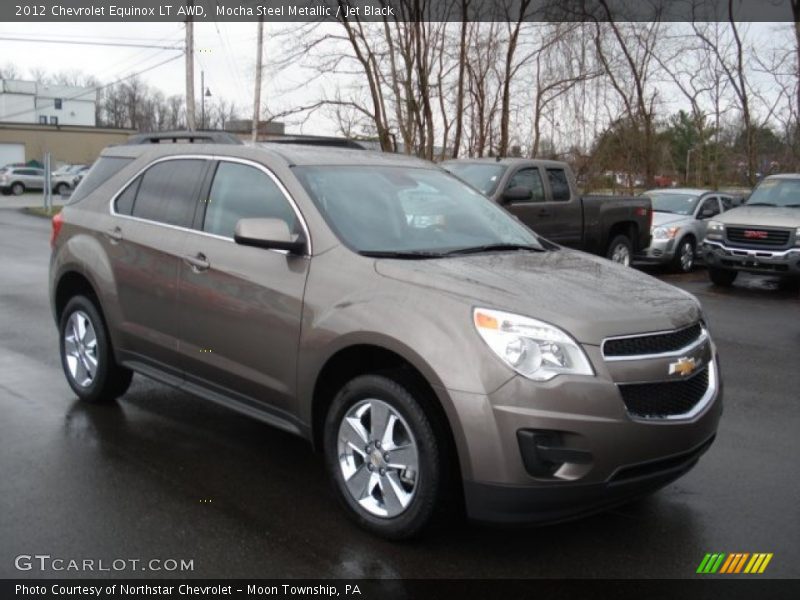 Mocha Steel Metallic / Jet Black 2012 Chevrolet Equinox LT AWD