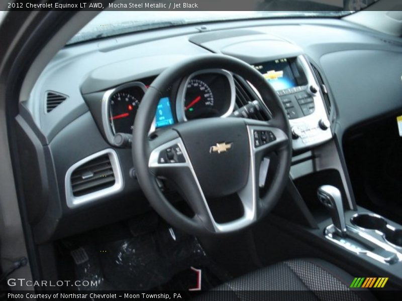 Mocha Steel Metallic / Jet Black 2012 Chevrolet Equinox LT AWD