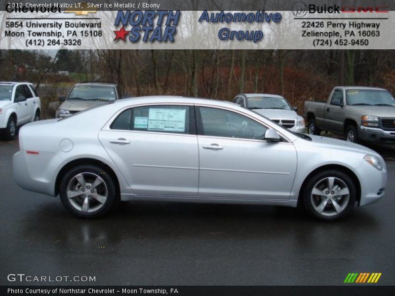 Silver Ice Metallic / Ebony 2012 Chevrolet Malibu LT
