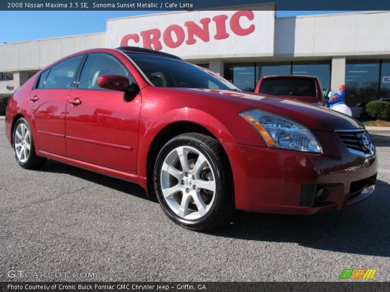 Sonoma Sunset Metallic / Cafe Latte 2008 Nissan Maxima 3.5 SE