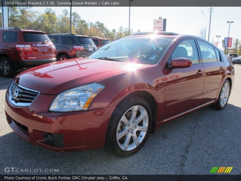 Sonoma Sunset Metallic / Cafe Latte 2008 Nissan Maxima 3.5 SE