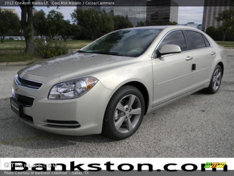 Gold Mist Metallic / Cocoa/Cashmere 2012 Chevrolet Malibu LT