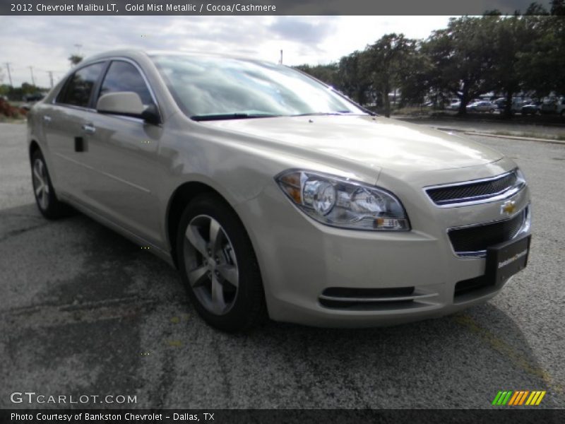 Gold Mist Metallic / Cocoa/Cashmere 2012 Chevrolet Malibu LT
