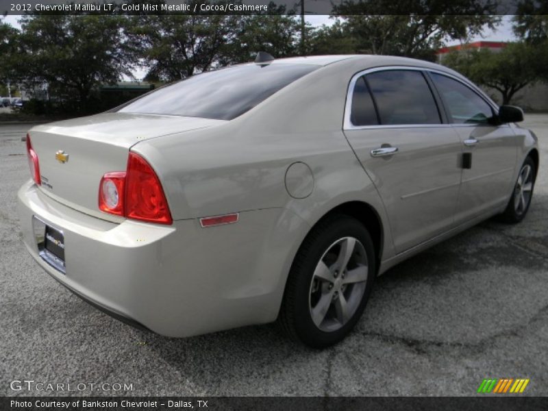 Gold Mist Metallic / Cocoa/Cashmere 2012 Chevrolet Malibu LT