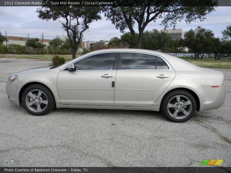Gold Mist Metallic / Cocoa/Cashmere 2012 Chevrolet Malibu LT