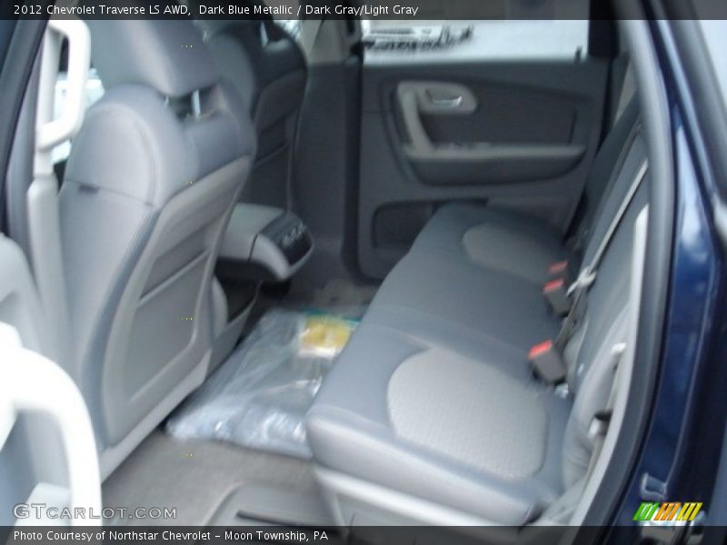 Dark Blue Metallic / Dark Gray/Light Gray 2012 Chevrolet Traverse LS AWD