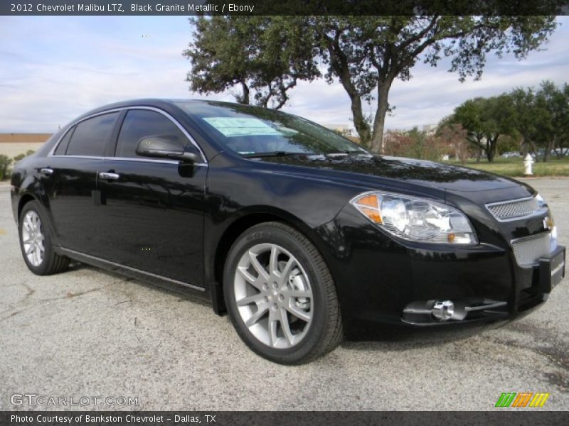 Black Granite Metallic / Ebony 2012 Chevrolet Malibu LTZ