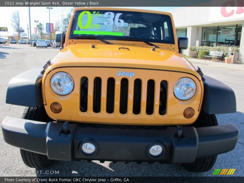 Dozer Yellow / Black 2012 Jeep Wrangler Sport 4x4