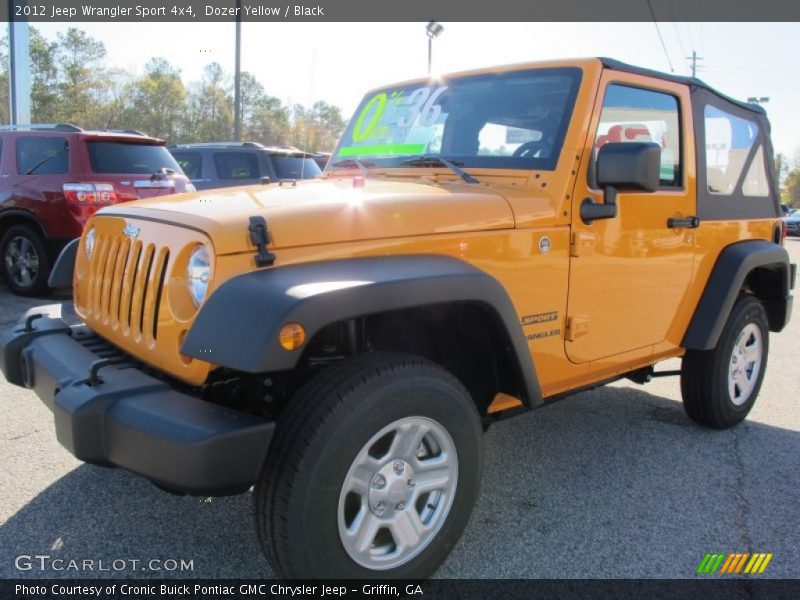 Dozer Yellow / Black 2012 Jeep Wrangler Sport 4x4