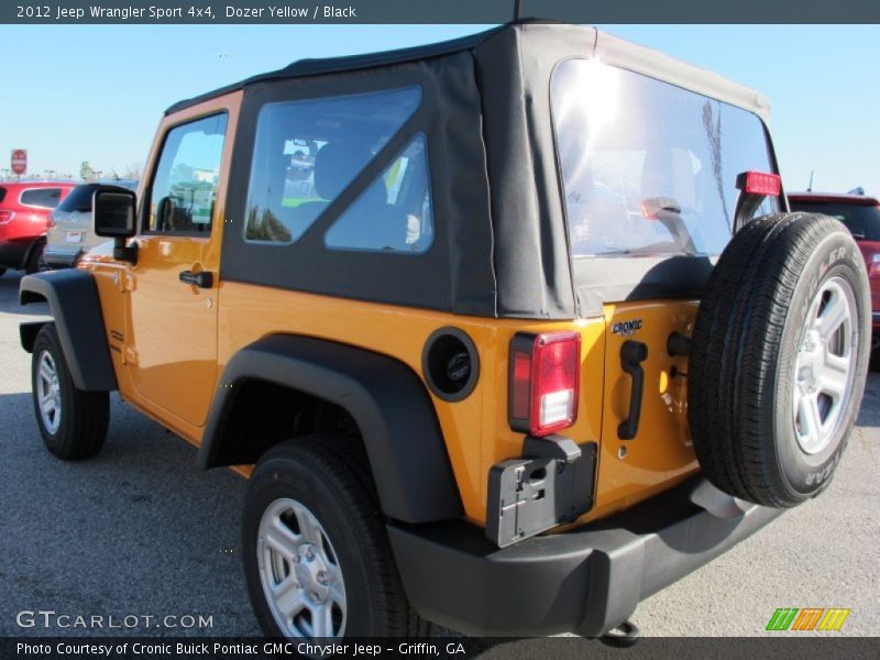 Dozer Yellow / Black 2012 Jeep Wrangler Sport 4x4