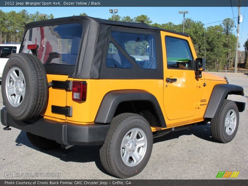 Dozer Yellow / Black 2012 Jeep Wrangler Sport 4x4