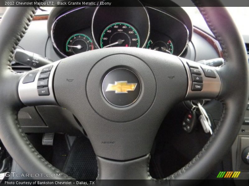 Black Granite Metallic / Ebony 2012 Chevrolet Malibu LTZ