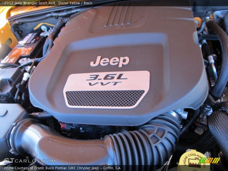  2012 Wrangler Sport 4x4 Engine - 3.6 Liter DOHC 24-Valve VVT Pentastar V6