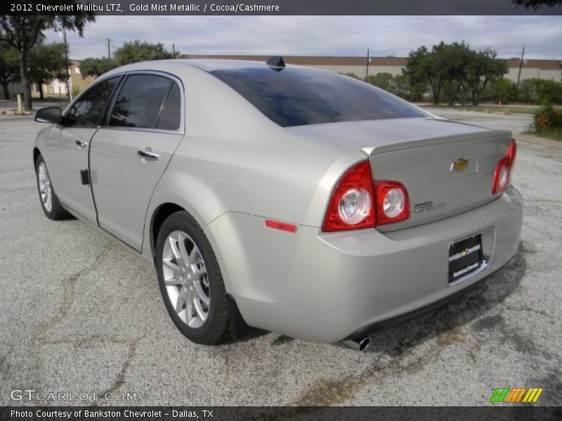 Gold Mist Metallic / Cocoa/Cashmere 2012 Chevrolet Malibu LTZ