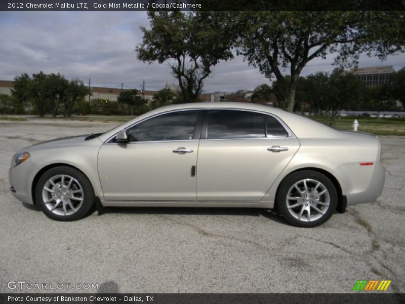 Gold Mist Metallic / Cocoa/Cashmere 2012 Chevrolet Malibu LTZ