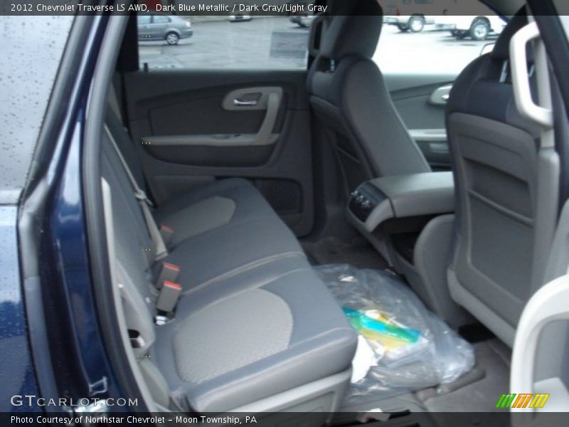 Dark Blue Metallic / Dark Gray/Light Gray 2012 Chevrolet Traverse LS AWD