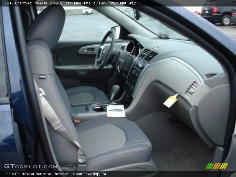 Dark Blue Metallic / Dark Gray/Light Gray 2012 Chevrolet Traverse LS AWD