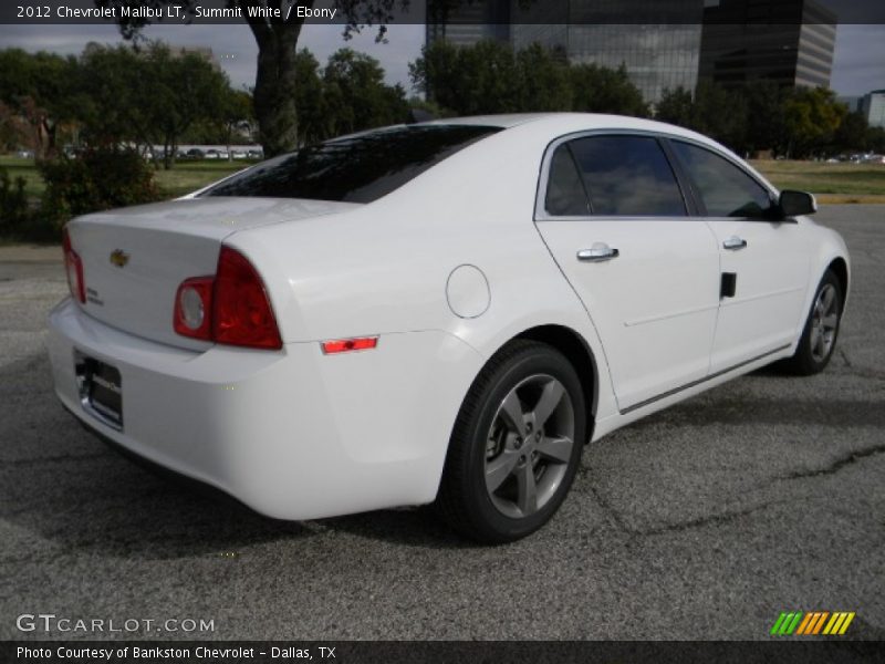 Summit White / Ebony 2012 Chevrolet Malibu LT