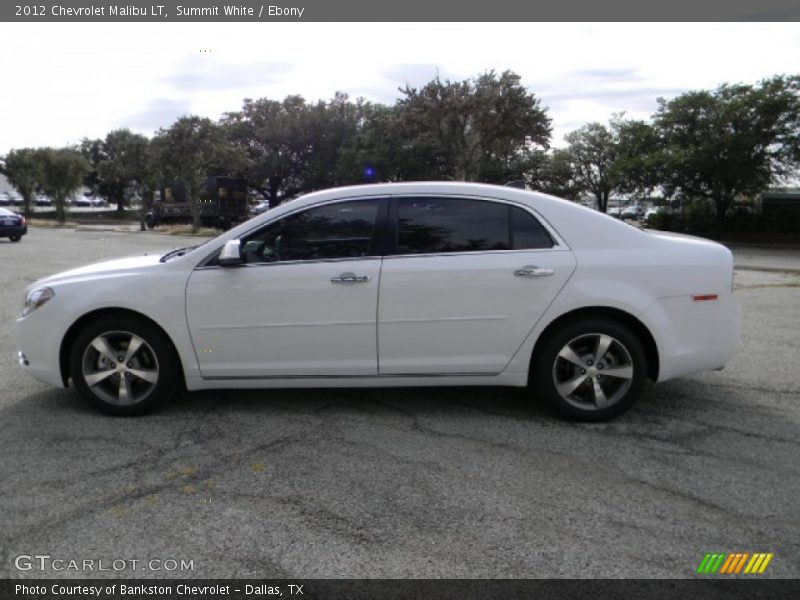 Summit White / Ebony 2012 Chevrolet Malibu LT
