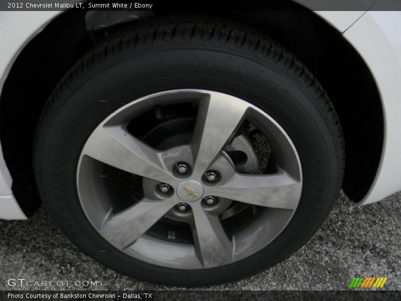 Summit White / Ebony 2012 Chevrolet Malibu LT