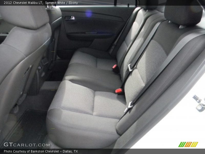 Summit White / Ebony 2012 Chevrolet Malibu LT
