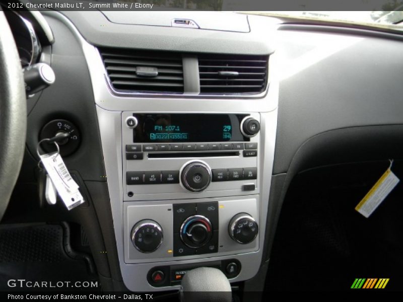 Summit White / Ebony 2012 Chevrolet Malibu LT
