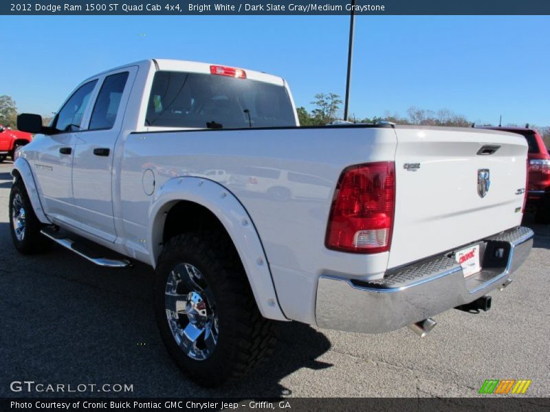 Bright White / Dark Slate Gray/Medium Graystone 2012 Dodge Ram 1500 ST Quad Cab 4x4