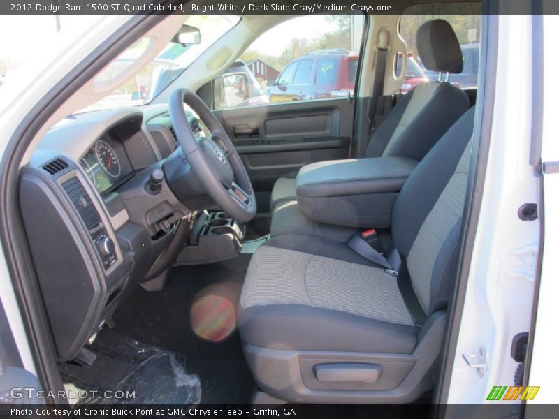 2012 Ram 1500 ST Quad Cab 4x4 Dark Slate Gray/Medium Graystone Interior