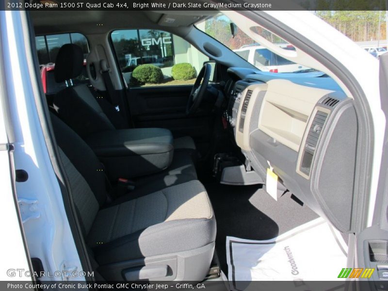 Bright White / Dark Slate Gray/Medium Graystone 2012 Dodge Ram 1500 ST Quad Cab 4x4