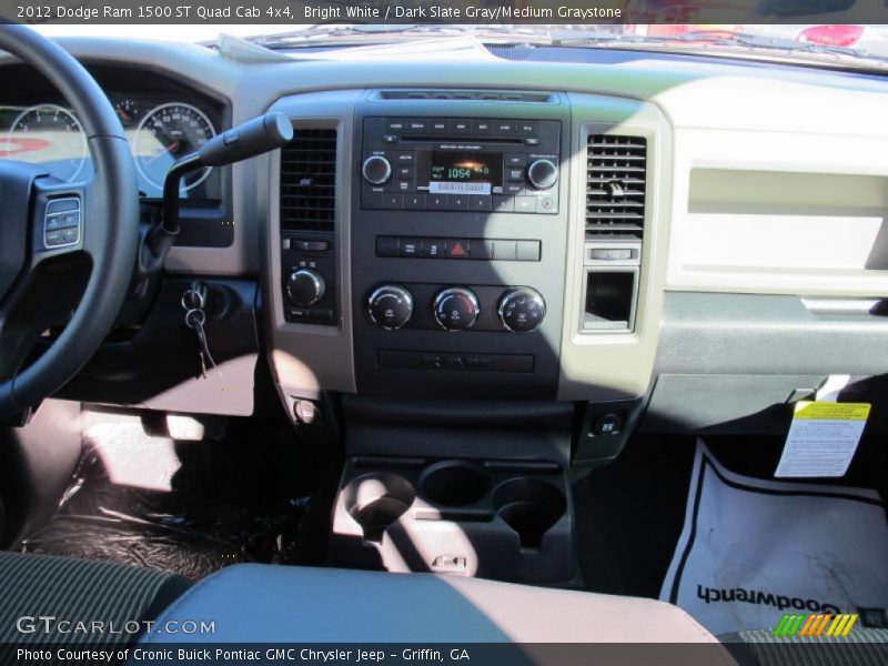 Bright White / Dark Slate Gray/Medium Graystone 2012 Dodge Ram 1500 ST Quad Cab 4x4