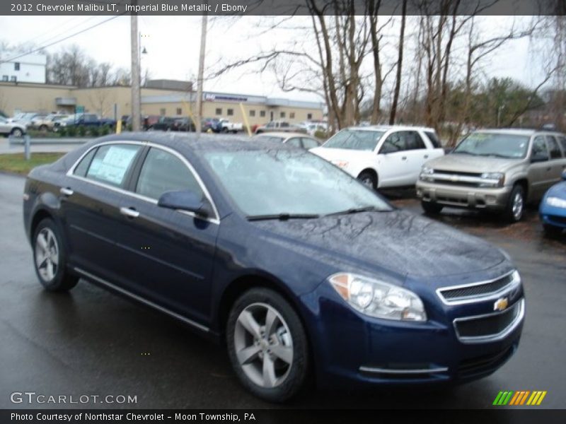 Imperial Blue Metallic / Ebony 2012 Chevrolet Malibu LT