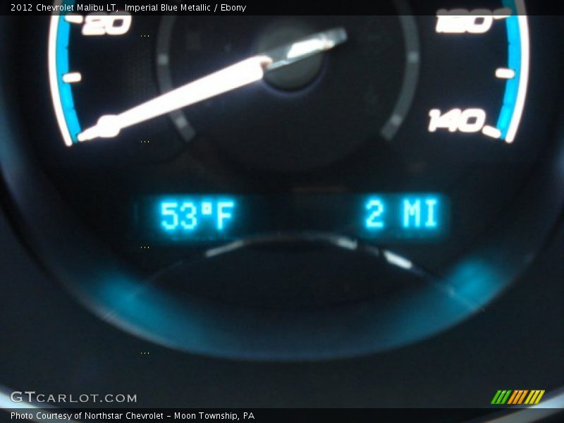 Imperial Blue Metallic / Ebony 2012 Chevrolet Malibu LT