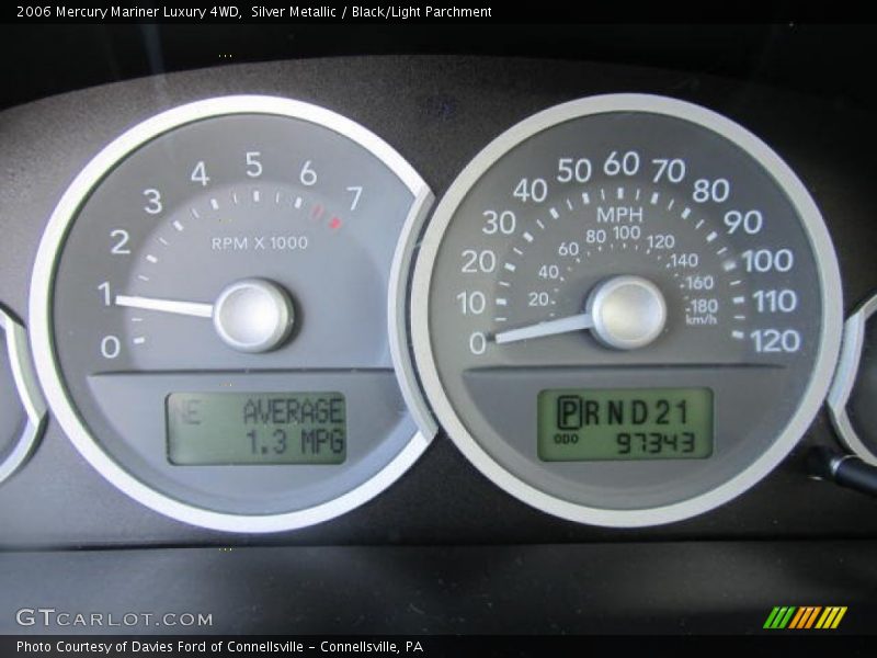 Silver Metallic / Black/Light Parchment 2006 Mercury Mariner Luxury 4WD