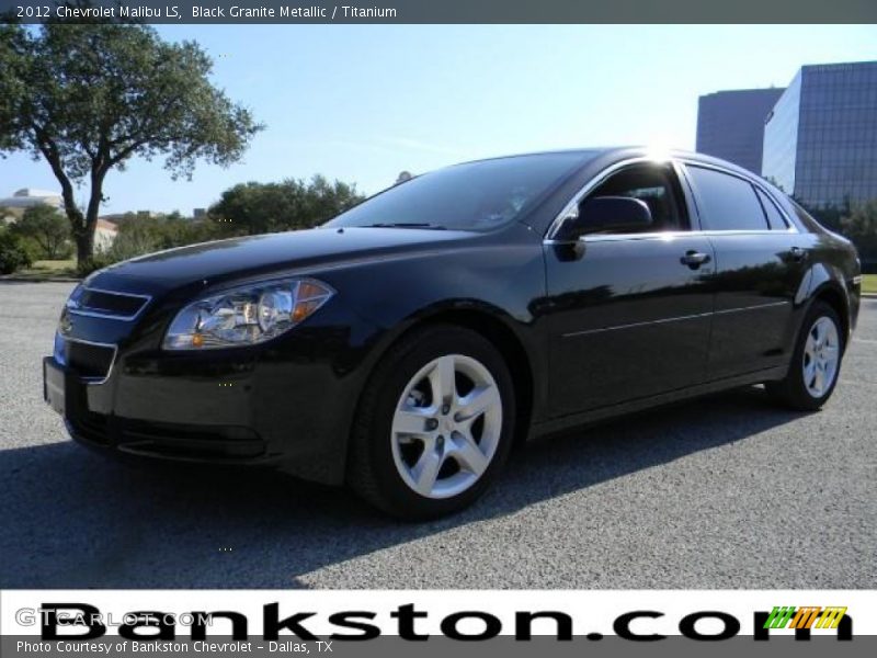 Black Granite Metallic / Titanium 2012 Chevrolet Malibu LS