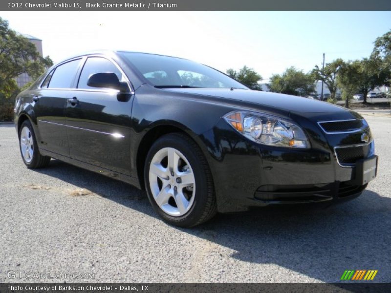 Black Granite Metallic / Titanium 2012 Chevrolet Malibu LS