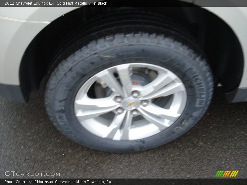 Gold Mist Metallic / Jet Black 2012 Chevrolet Equinox LS