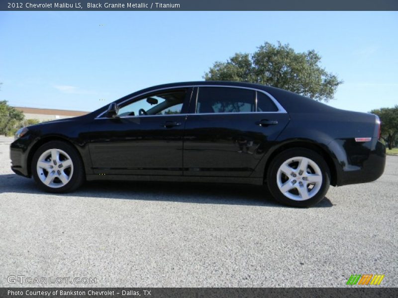 Black Granite Metallic / Titanium 2012 Chevrolet Malibu LS