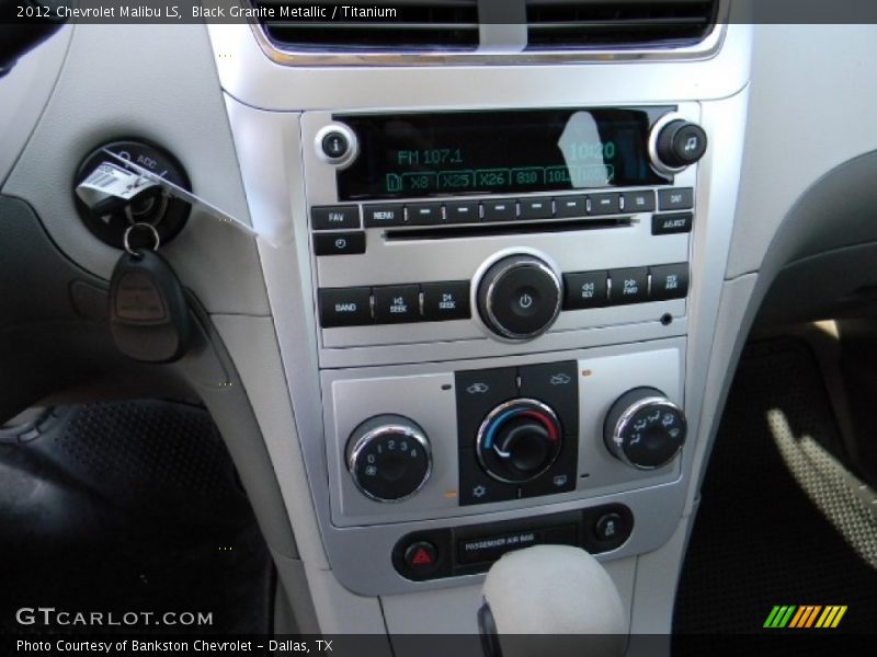 Black Granite Metallic / Titanium 2012 Chevrolet Malibu LS